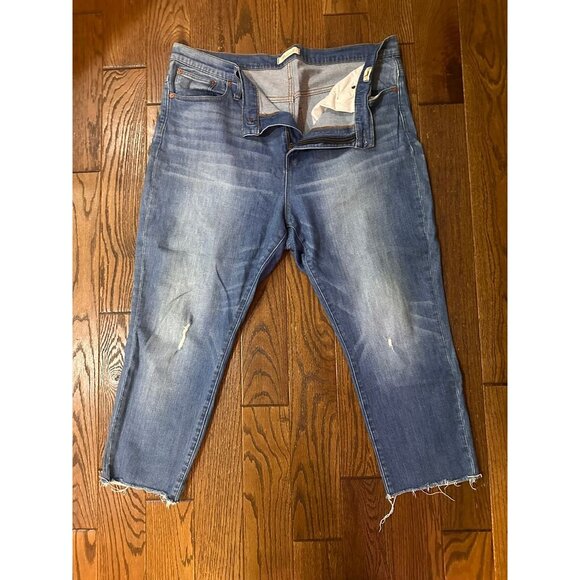 Madewell The High Rise Slim Crop Boy Jean SZ 34 - Picture 1 of 3